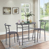 3Pcs Dining Table &Chairs Set for Kitchen Dining Room Breakfast Furniture Set MP