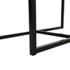 3 Piece Compact Dining Table & 2 Chairs Set Wooden Metal Legs Kitchen Bistro Set