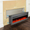 40" Wall Recessed Insert Electric Fire Fireplace 9 Flame Remote Free Stand Stove