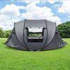 3-4 Man Pop up Camping Tent Hiking Outdoor Tent 2 window 2 door floor Waterproof