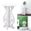 Sofa Side Tables Living Room Round Tea Coffee Lamp Plant Stand White Furniture