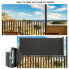 Home Patio Terrace Retractable Side Awning Wind Sunshade Fence Privacy Screen