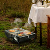 Portable Charcoal Barbecue Grill Garden Outdoor BBQ Cooking for Camping Picnic