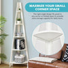 5 Tiers Corner Shelf Wooden Bookcase Ladder Shelf Home Office Storage Shelving