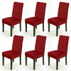 6x Extra Large Spandex Chair Covers Fox Pile Velvet Slipcovers Dining Seat Cover