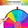 24" Color Prize Wheel Dry Erase Fortune Spinning Floor Stand Party Win Game