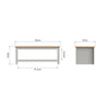 Modern Coffee Tea Side End Low Table Shelf Storage Grey Oak Living Room