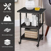 Mobile Printer Utility Cart Machine Stand Home Office Storage Organiser Shelves