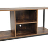 Industrial TV Entertainment Stand TV Cabinet Living Room Side Table with Shelves