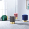Round Velvet Padded Dressing Table Stool Vanity Makeup Chair Stool Footstool NEW