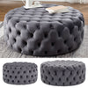 EXTRA LARGE DEEP BUTTON Chesterfield COFFEE TABLE FOOTSTOOL Pouffe Chair Velvet
