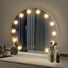 Hollywood Style Large Makeup Mirror Dimmable Vanity Light Mirror 12 LED Bulbs