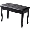 PU Leather Piano Bench Double Duet Seat W/Padded Cushion and Storage Compartment