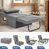 4-in-1 Convertible Sofa Bed Folding Ottoman Sleeper Space Saving Couch Lounger