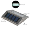 6pcs Bright Solar Power Door Fence Deck Wall Lights LED Outdoor Garden Lighting