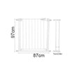 Baby Pet Gate Toddler Dog Stair Way Safety Lock Walk Thru Door Extra Wide Tall