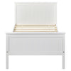 Wooden Bed Frame Solid Pine White Single Double Shaker Style Bedroom Furniture