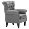 CHESTERFIELD CLASSIC BUTTONED WING BACK FIRESIDE ARMCHAIR SOFA QUEEN ANNE CHAIR