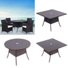 Outdoor Rattan Garden Table Chairs Patio Furniture Bistro Set Dining Table Party