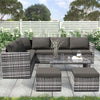 Rattan Corner Group Garden Furniture Set 8 Seater Outdoor Sofa Table Stool Set