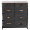 8 Drawer Chest of Drawers Fabric Dresser Bedside Storage Organizer Unit Bedroom