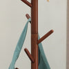 Adjustable Wooden Coat Rack Stand Clothes Storage Free Standing Clothes Hanger