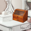 Cosmetic Makeup Drawer Desktop Tidy Storage Box Vintage Wooden Organiser Holders