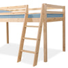 Kids Bunk Beds Mid Sleeper Pine Wooden 3FT Single Cabin Bed Frame Slide & Ladder