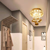 Modern Chrome LED Crystal Ceiling Light Fitting Pendant Chandelier Hallway Lamp