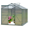Walk-In Polycarbonate Greenhouse Plant Grow Cold Frames 6x4ft 6x6ft 6x8ft 6x10ft