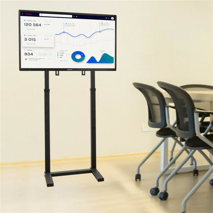Universal Floor TV Stand Tall with Bracket Mount 32-65” Height Adjustable 129cm