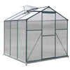 Walk-In Polycarbonate Greenhouse Plant Grow Cold Frames 6x4ft 6x6ft 6x8ft 6x10ft