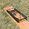 BIRCHTREE Outdoor Wooden Folding Beer Table Bench Set Trestle Garden Steel Leg