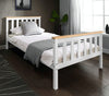 Solid Wooden Bed Frame White 3FT Single Bed Double King Size Pine Slatted Bed