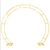 Wedding Arch Flower Stand Moon Gate Walk Through Circular Floral Archway Decor