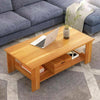 Wooden Coffee Tea Table Rectangle Living Room Soda Side Desk with Storage Drawer