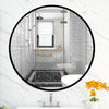 60cm Round Aluminum Frame Wall Hanging Mirror Home Decor Waterproof Rustproof
