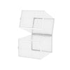 12x Strong Plastic Shoe Storage Boxes Drawer Stackable Foldable Organizer Clear
