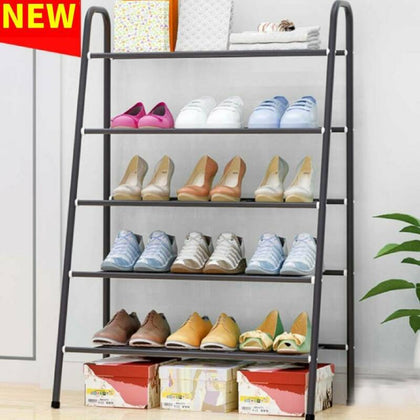 5 Tiers Shoe Rack Storage Shelf Display Stand Organiser Shoes Holder 15 Pairs