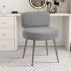 Makeup Stool Soft Pouffe Medium Backrest Dressing Table Vanity Chair Padded Seat
