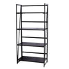 4-Tier Storage Shelves Ladder Bookshelf Industrial Bookcase Unit Vintage Gray