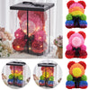LED FOAM ROSE BEAR ARTIFICIAL FLOWER ROSE TEDDY BEAR DOLL FADDISH LOVE GIFT BOX