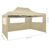 Foldable Party Tent Waterproof gazebo with 3 Walls Outdoor Garden Marquee 3x4.5m