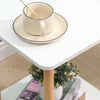 Simple Coffee Table White Sofa Side Table End Table for Living Room Modern