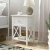 Brambly Cottage Stanhope 1 Drawer Bedside Table - White