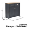 LANCASTER COMPACT SIDEBOARD CUPBOARD CABINET STORAGE UNIT DRAWERS SLATE BLUE