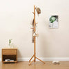 6 Hooks Wooden Coat Stand Coat/Hat/Umbre