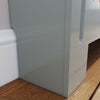 Radiator Cover Extra Large Grey Painted MDF Wood Cross Grill Heating Cover Home
