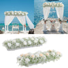 Modern Artificial Rose Flower Row Arch Table Background Bouquet Party Decor