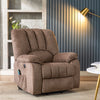 Armchair Electric Massage Power Lift Recliner Chair Single Sofa Brown Fabric